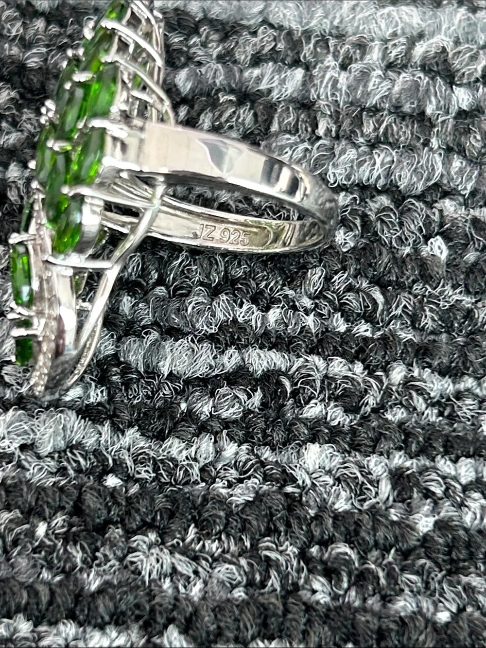 Green Peacock Cocktail Ring